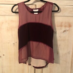 🦊 Foxiedox 🦊 Burgundy Velvet Dante Tank Top